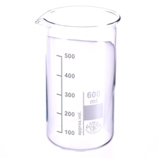 Simax® Glass Beaker, Tall Form: 600ml - Pack of 10